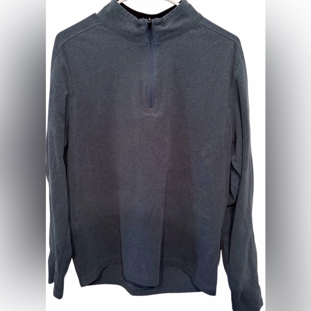 Mondetta Outdoor Project medium ~ Quarter Zip Pullover  Lightweight Fleece Blue